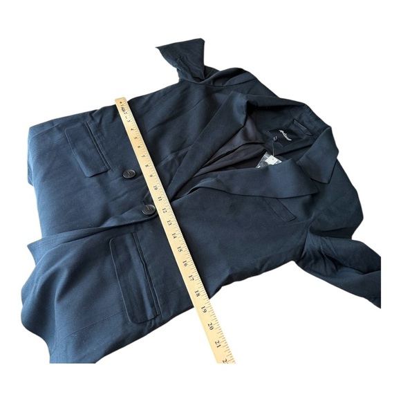 MadeWell Drapeweave Caldwell Double-Breasted Blazer in Black Size XS NH328 NEW - Picture 11 of 15